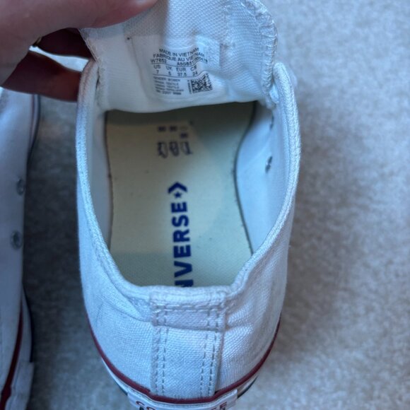 Converse Chuck Taylor All Star Sneaker W7652 Low Top Optical White Womens US 7 - Picture 10 of 11